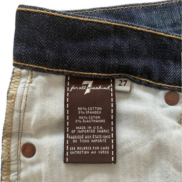 7 For All Mankind Bootcut Jeans Medium Wash Tag Size 27 Measured Waist 30" - Picture 9 of 11